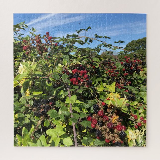 BlackBerry & Honeysuckle in englischer Sprache Puzzle (Vertikal)