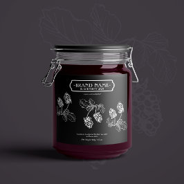 BlackBerry Jam Jar Label Packaging Design