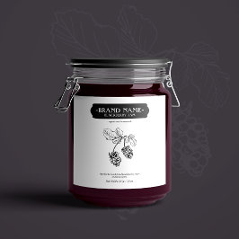 BlackBerry Jam Jar Label Packaging Design