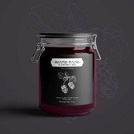 BlackBerry Jam Jar Label Packaging Design