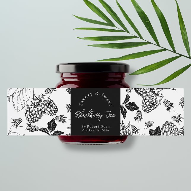 BlackBerry-Jam-Wrap-around-Label von Sketch Wasserflaschenetikett (Von Creator hochgeladen)