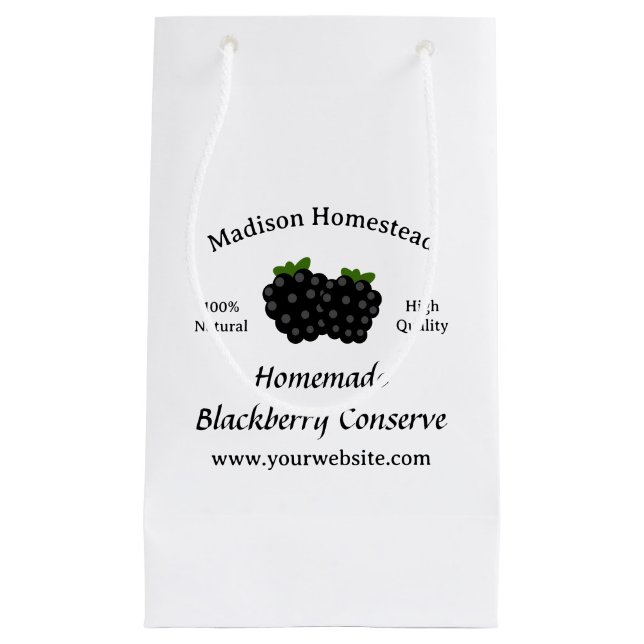 BlackBerry Jelly Conserve Homestead-Vorlage Kleine Geschenktüte (Vorderseite)