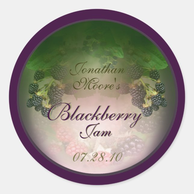 BlackBerry-Label 3b Runder Aufkleber (Vorderseite)