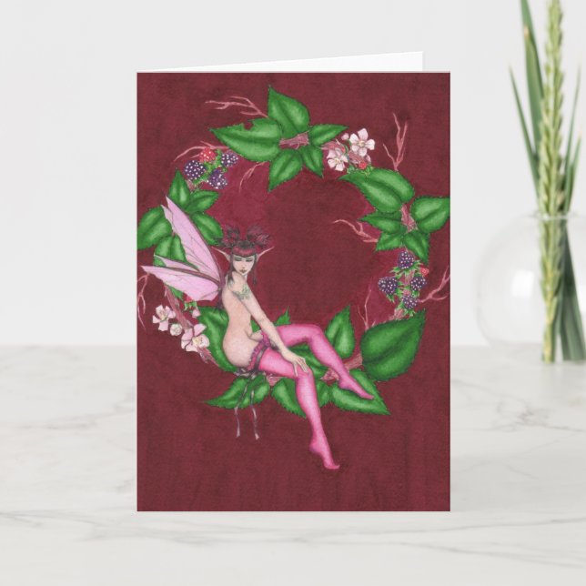 "BlackBerry-" leere Gruß-Karte Karte (Vorderseite)