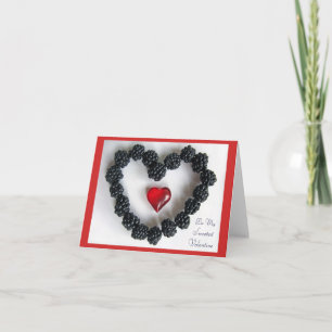 BlackBerry-Liebe-Anmerkungs-Karte Feiertagskarte