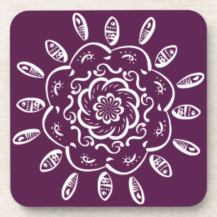 BlackBerry Mandala Getränkeuntersetzer