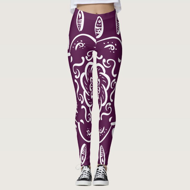 BlackBerry Mandala Leggings (Vorderseite)