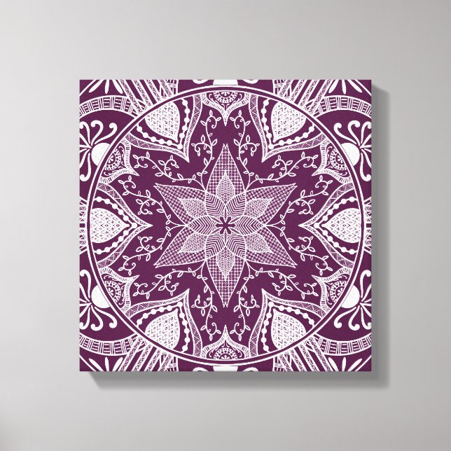 BlackBerry Mandala Leinwanddruck (Vorderseite)