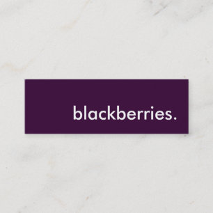BlackBerry. Mini Visitenkarte