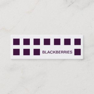 BLACKBERRY (Mod-Quadrate) Mini Visitenkarte