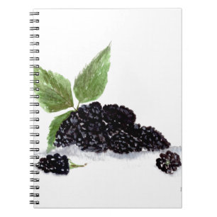 BlackBerry Obst Aquarellmalerei Notizblock