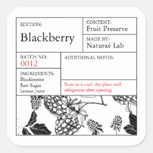 BlackBerry Quadratischer Aufkleber