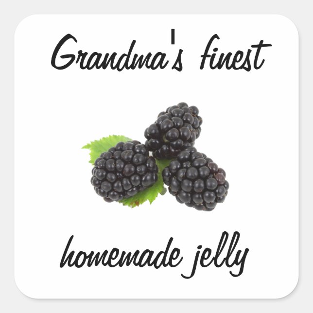 BlackBerry Quadratischer Aufkleber (Vorderseite)