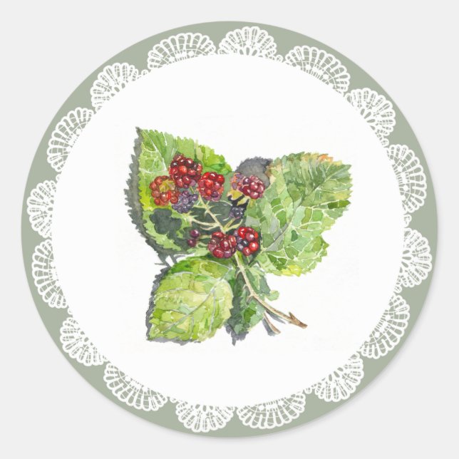 BlackBerry Runder Aufkleber (Vorderseite)