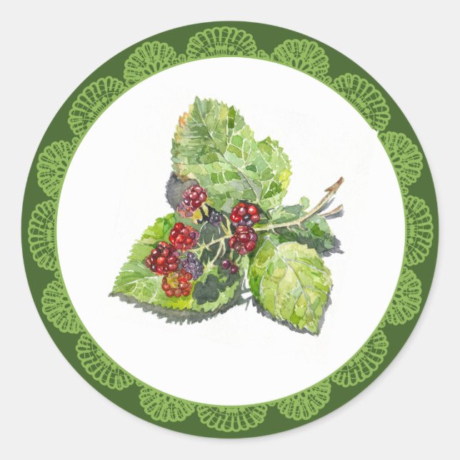 BlackBerry Runder Aufkleber (Vorderseite)