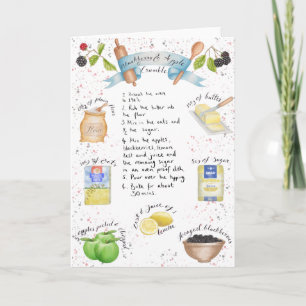BlackBerry und Apple Crumble Card Karte