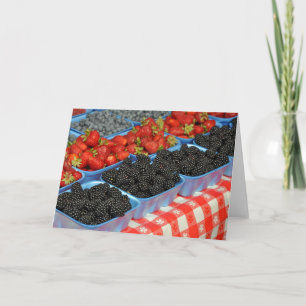 BlackBerry und Erdbeeren Karte