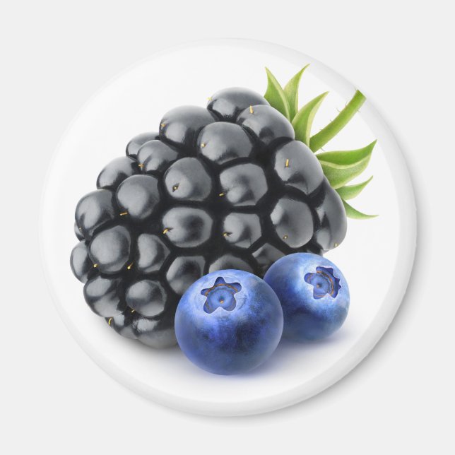 BlackBerry und Heidelbeeren Magnet (Vorne)