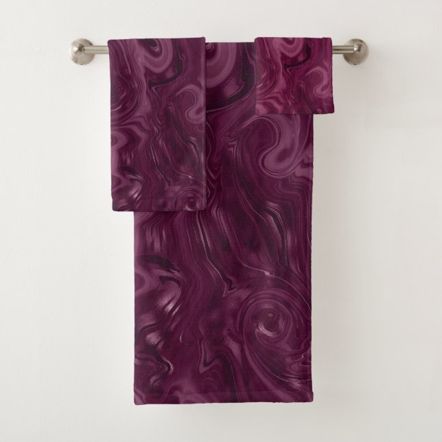 Blackberry Wein Muster  Badhandtuch Set (Insitu)