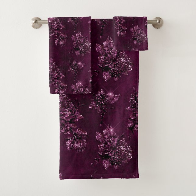 Blackberry-Wein-Muster  Badhandtuch Set (Insitu)
