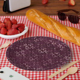 Blackberry Wein Muster  Pappteller