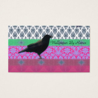 Blackbird auf farbenfrohen Damaskus