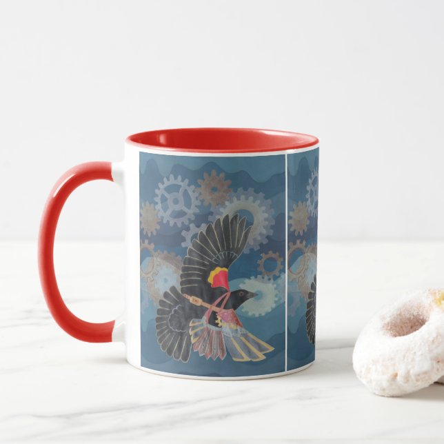 Blackbird Fliegen Tasse (Mit Donut)