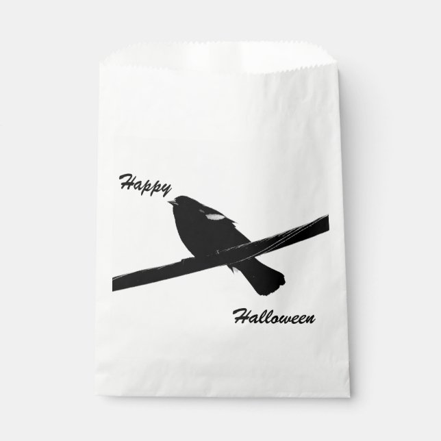 Blackbird Happy Halloween Favor Bags Geschenktütchen (Vorderseite)