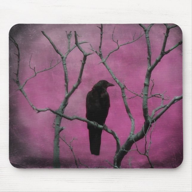 Blackbird in einem rosa Meer Mousepad (Vorne)