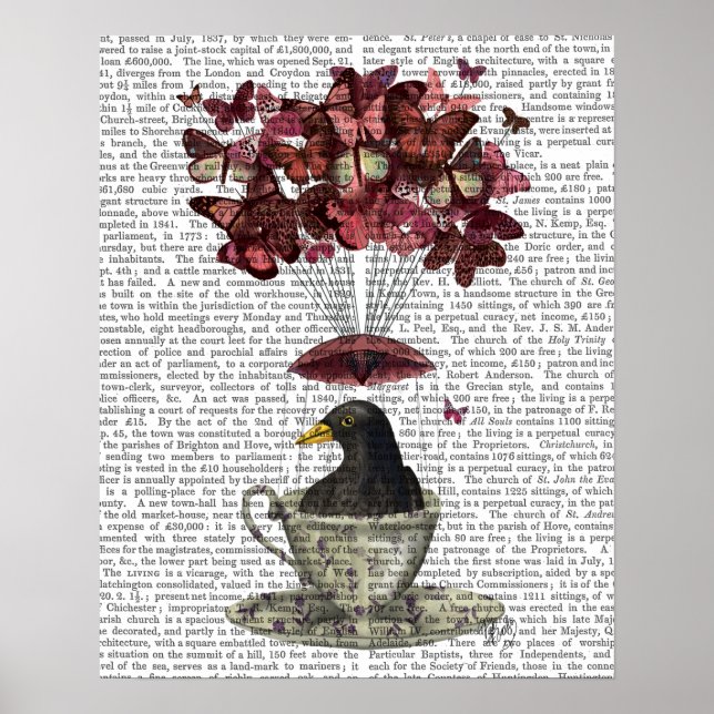 Blackbird in Teacup Poster (Vorne)