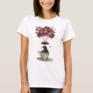 Blackbird in Teacup T-Shirt