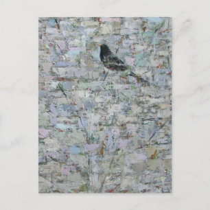 Blackbird in Tree 2012 Postkarte