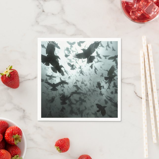 Blackbird Raven Crow Party Serviette (Beispiel)
