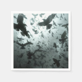 Blackbird Raven Crow Party Serviette
