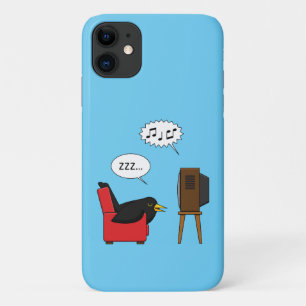 Blackbird Schlafen vor dem TV-Comic Case-Mate iPhone Hülle