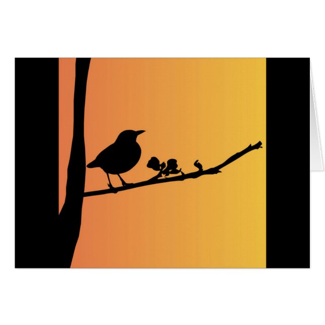 Blackbird-Silhouette (Vorderseite (Horizontal))