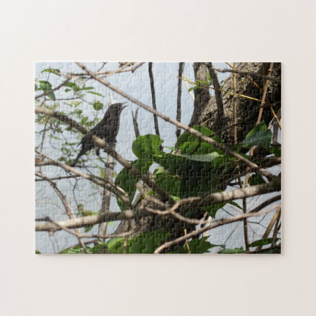 Blackbird Singing Jigsaw Puzzle (Horizontal)