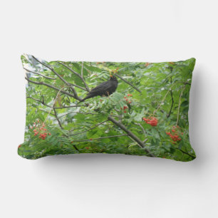 Blackbird und Berries Pillow Lendenkissen