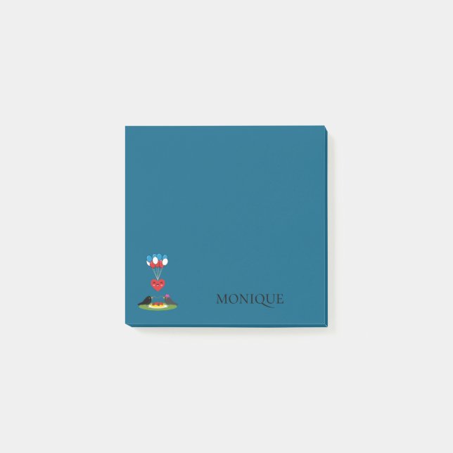 Blackbird's Spaghetti Meatballs Valentine's Date Post-it Klebezettel (Vorderseite)