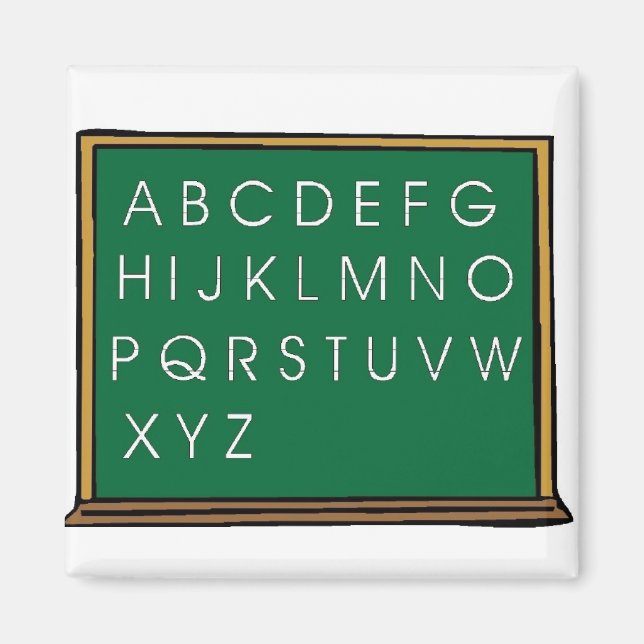 Blackboard Alphabet Magnet (Vorne)