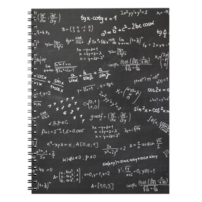 Blackboard Math Notizblock (Vorderseite)