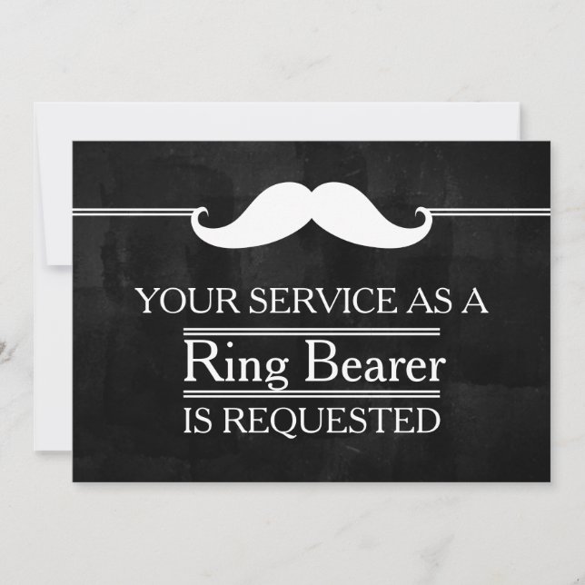 Blackboard Your Service als Trauzeuge Request Einladung (Vorderseite)