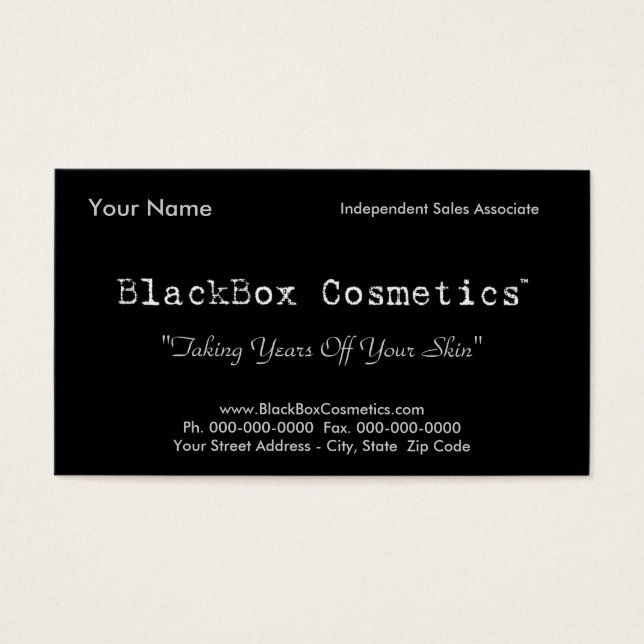 BlackBox Kosmetik, Independent Sales Associ... (Vorderseite)
