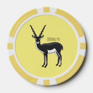 Blackbuck-Antelope-Abbildung Pokerchips