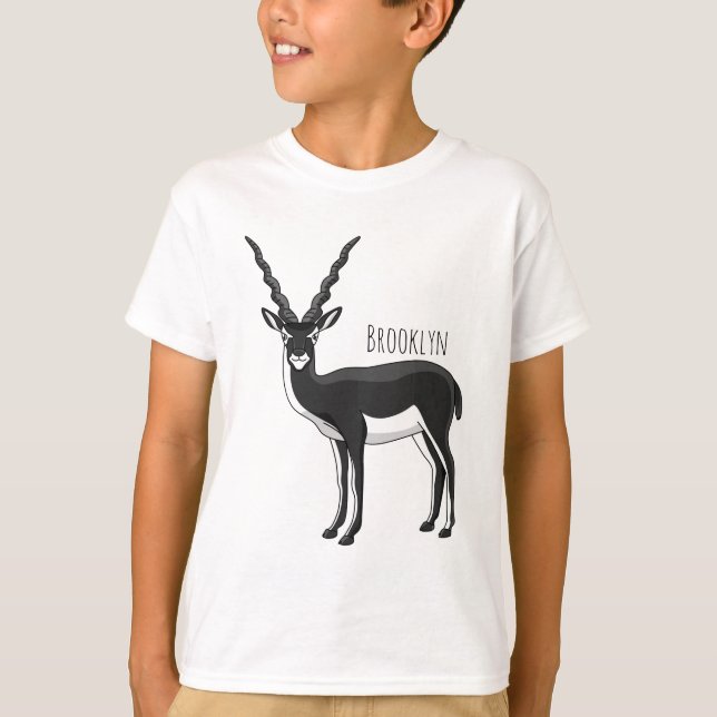 Blackbuck-Antelope-Abbildung T-Shirt (Vorderseite)
