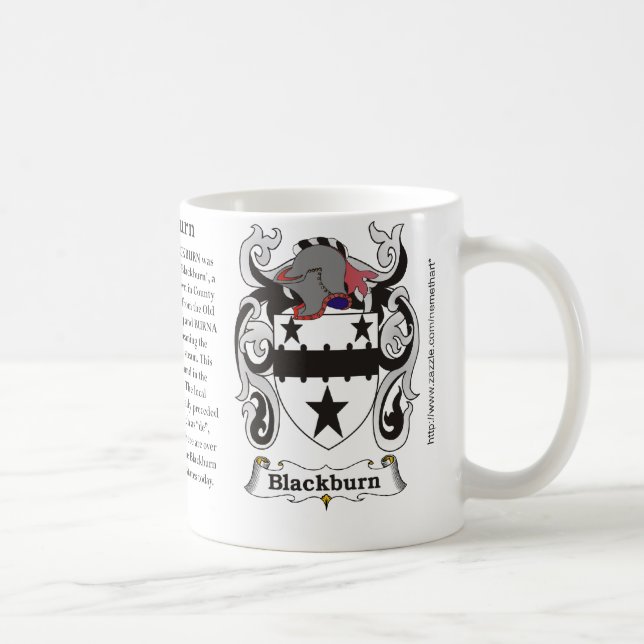 Blackburn, der Ursprung, Bedeutung und das Wappen Kaffeetasse (Rechts)