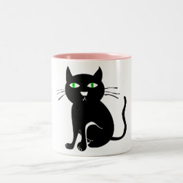 BlackCat-Tasse Zweifarbige Tasse