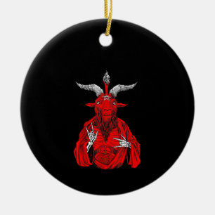 Blackcraft Antichrist Ziege Satan Baphomet Keramik Ornament