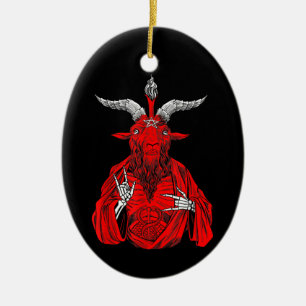 Blackcraft Antichrist Ziege Satan Baphomet Keramik Ornament