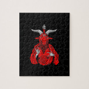 Blackcraft Antichrist Ziege Satan Baphomet Puzzle